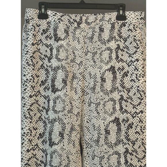J. Crew Jamie Pant Womans 12 Pull on Reptile Print Flat Front Comfort Contempory - Picture 3 of 11